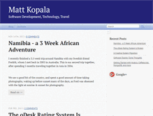 Tablet Screenshot of mattkopala.com